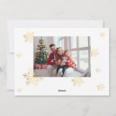 メリークリスマス家族の写真ホリデーカード シーズンカード (裏面)