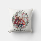 メリークリスマス家族の写真 クッション (正面)