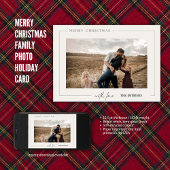 メリークリスマス家族の写真 シーズンカード