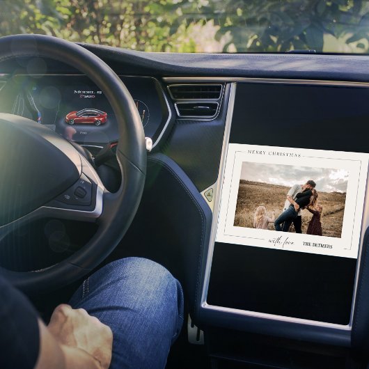 メリークリスマス家族の写真 シーズンカード