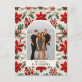 メリークリスマス家族の写真 シーズンポストカード (正面)