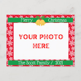 メリークリスマス家族の写真 ポストカード