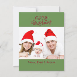 メリークリスマス家族の写真（名前あり）