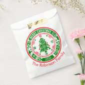 メリークリスマス家族の名前 フェイバーバッグ (封をした状態)