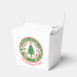 メリークリスマス家族の名前 フェイバーボックス