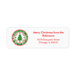 メリークリスマス家族の名前 ラベル