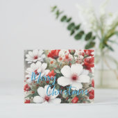 メリークリスマス家族の新年メッセージ シーズンポストカード (スタンド正面)