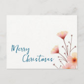 メリークリスマス家族の新年メッセージ ポストカード (正面)