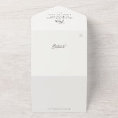 メリークリスマス家族の更新ユニークホリデーカード オールインワン招待状 (外側)