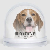 メリークリスマス家族の犬とのカスタム写真 (正面)