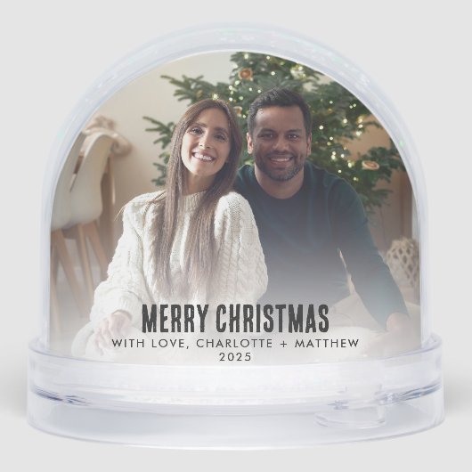 メリークリスマス家族の犬とのカスタム写真 (裏面)