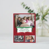 メリークリスマス家族写真はがき シーズンポストカード (スタンド正面)