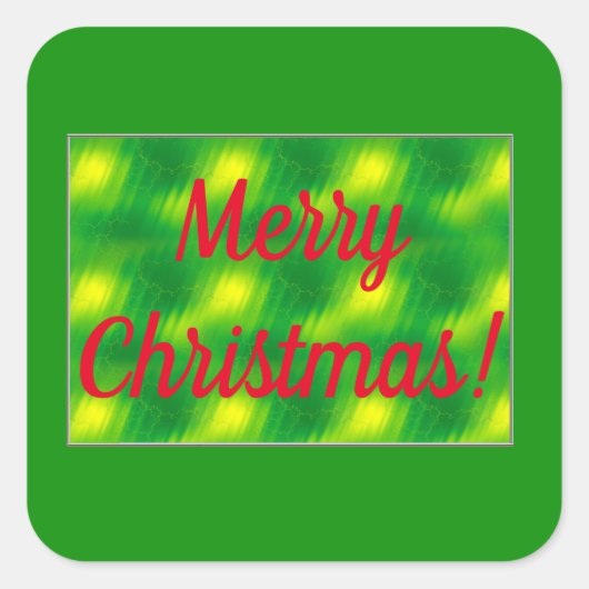 メリークリスマス封筒用シール スクエアシール (正面)
