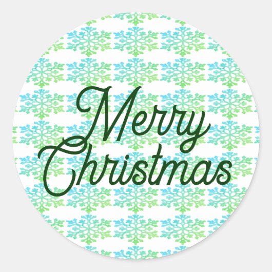 メリークリスマス封筒用シール ラウンドシール (正面)