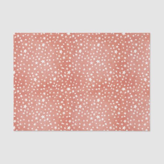 メリークリスマス小さな白い星が赤に輝く 薄葉紙 (正面)