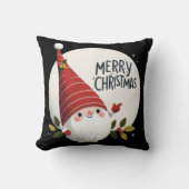 メリークリスマス小妖精や小人帽子 クッション (正面)
