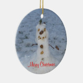 メリークリスマス小雪だるま年 セラミックオーナメント (右)