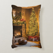 "メリークリスマス居心地の良い枕" "すてきホリデースロー アクセントクッション (正面(垂直))