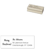 メリークリスマス差出人住所の家族名 ラバースタンプ (押印)