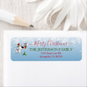 メリークリスマス差出人住所ラベル ラベル (インサイチュ)
