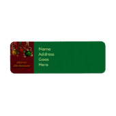 メリークリスマス差出人住所ラベル ラベル (正面)
