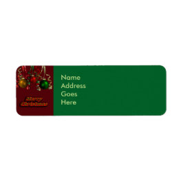 メリークリスマス差出人住所ラベル ラベル
