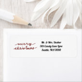 メリークリスマス差出人住所ラベル ラベル (インサイチュ)