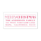 メリークリスマス差出人住所 セルフインキングスタンプ (デザイン)