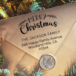 メリークリスマス差出人住所 セルフインキングスタンプ