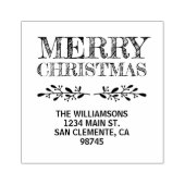 メリークリスマス差出人住所 ラバースタンプ (インプリント)