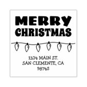 メリークリスマス差出人住所 ラバースタンプ (インプリント)