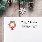 メリークリスマス差出人住所 ラベル