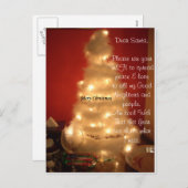 メリークリスマス平和と愛のカード シーズンポストカード (正面/裏面)