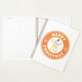 メリークリスマス幸せ雪だるま有名なコーヒースタイル プランナー手帳 (ディスプレー)