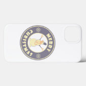 メリークリスマス幸せ雪だるま有名なコーヒースタイル Case-Mate iPhoneケース (裏面 (横))