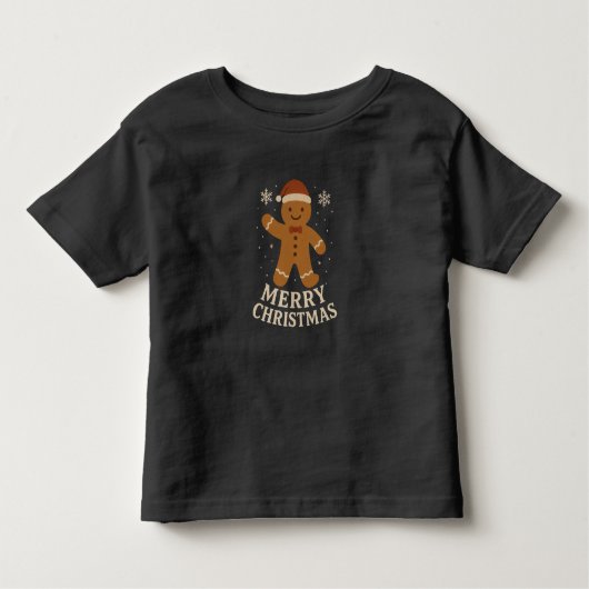 メリークリスマス幼児のトップ トドラーTシャツ (正面)