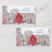 メリークリスマス座席表 プレイスカード (正面/裏面)