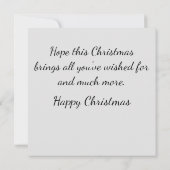 メリークリスマス引用文(赤い文字フラットカード) (裏面)