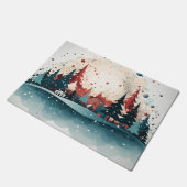 メリークリスマス形式のデザイン ドアマット (アングル)