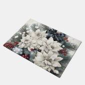 メリークリスマス形式のデザイン ドアマット (アングル)