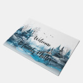 メリークリスマス形式のデザイン ドアマット (アングル)