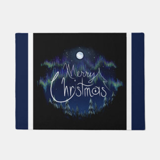 メリークリスマス形式 – 暗 ドアマット