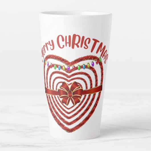 メリークリスマス後期マグカップ カフェラテマグ (正面)
