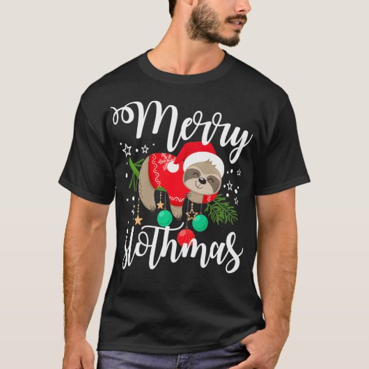 メリークリスマス怠け者サンタハット Tシャツ (正面)