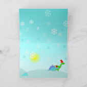 メリークリスマス恐竜カード シーズンカード (内部)