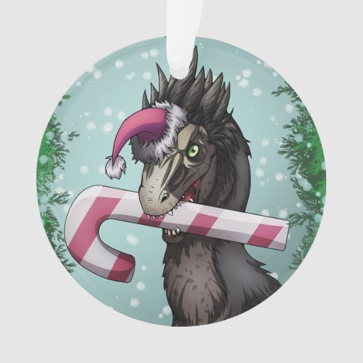 メリークリスマス恐竜 オーナメント (正面)