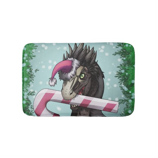 メリークリスマス恐竜 バスマット (正面)