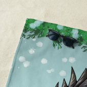 メリークリスマス恐竜 ビーチタオル (インサイチュ)