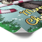 メリークリスマス恐竜 ポスター (角)