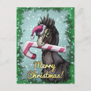 メリークリスマス恐竜 ポストカード